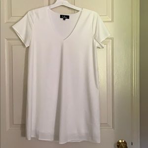 Lulus white shift dress
